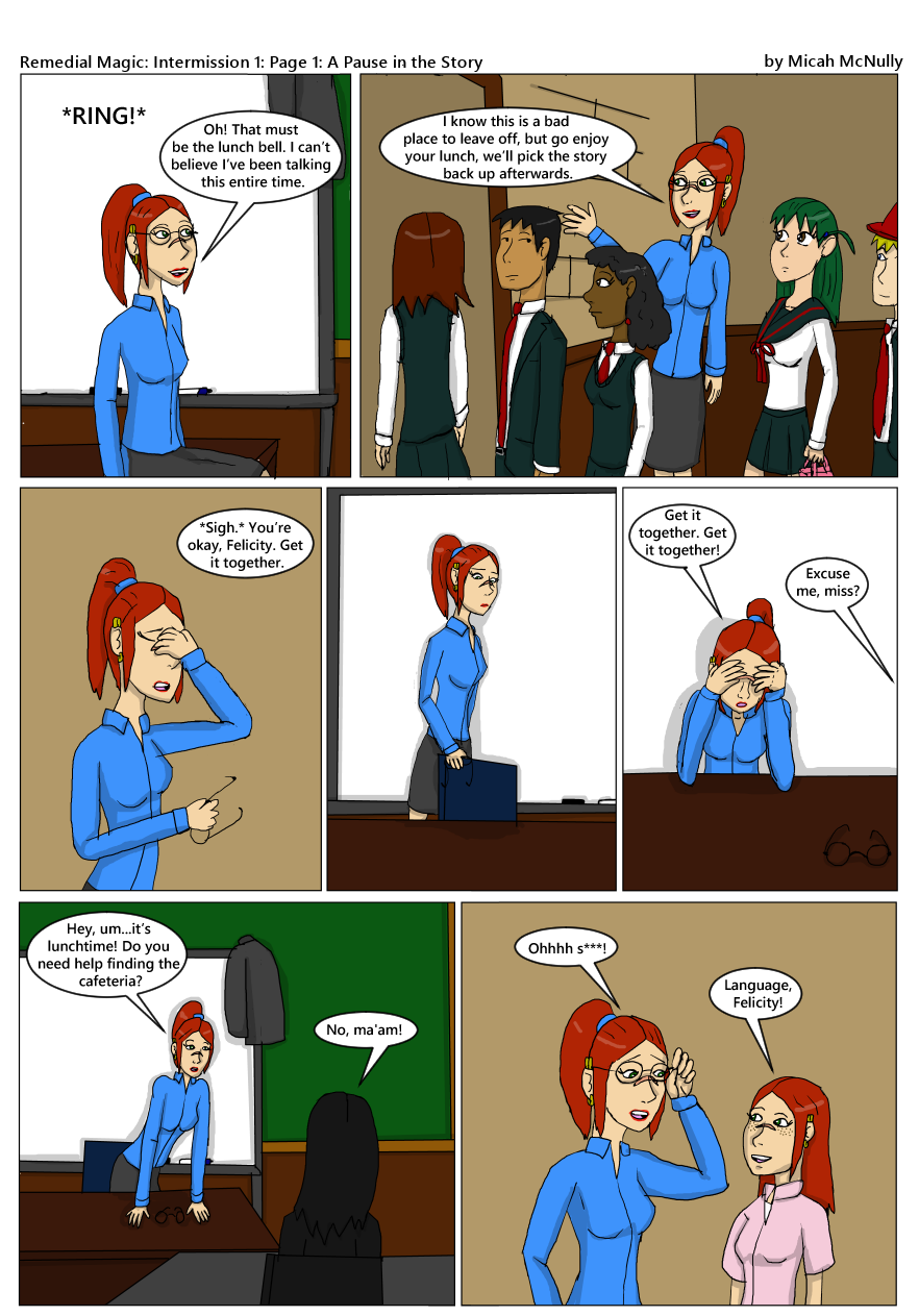 Intermission 1: Page 1: A Pause in the Story