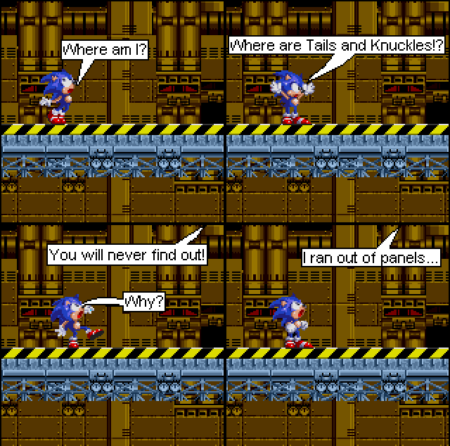 Meanwhile #1; Sonic and the secret Panels