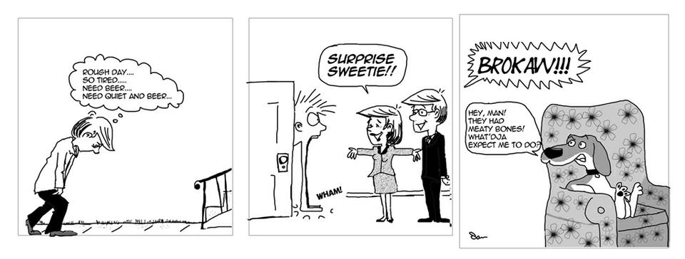 Imagine his surprise