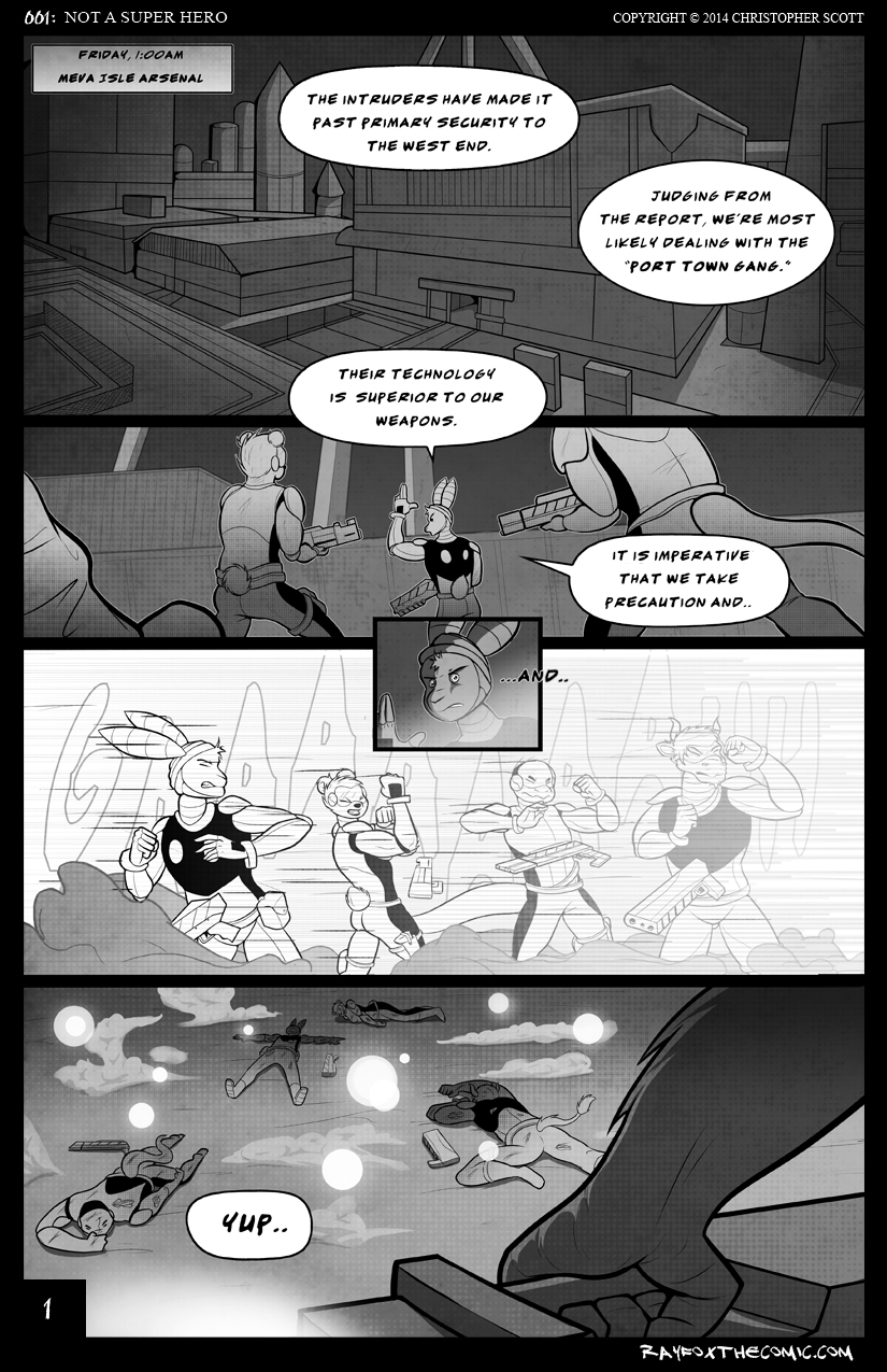 NOT a Super Hero: Page 1