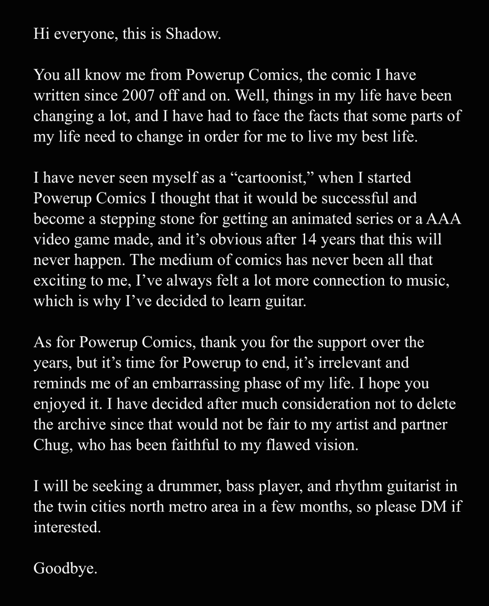 Shadow Retires