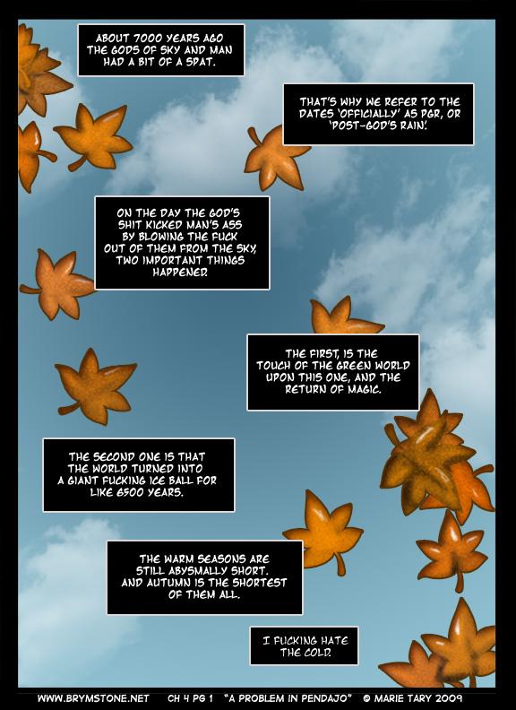 Chapter 4 pg 1 - Autumn cold is so... cold