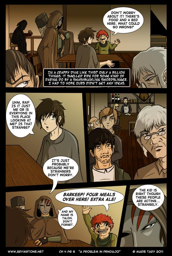 Chapter 4 pg 6 - No we don't stand out at all.