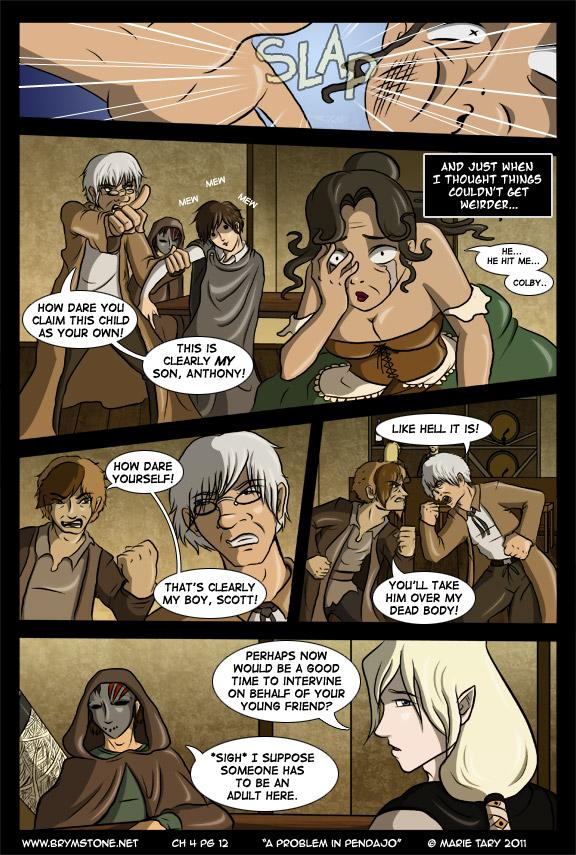 Chapter 4 pg 12 - Get away from MY son.
