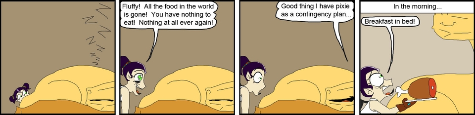 245 - Styx tries to mess with sleeping Fluffy