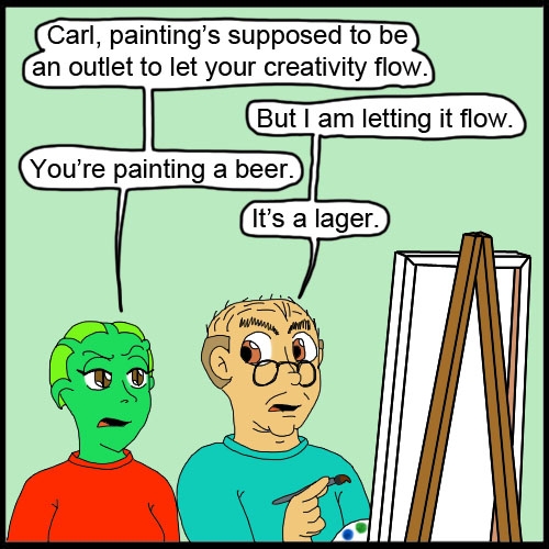 443 - Carl's Vacation - Painting