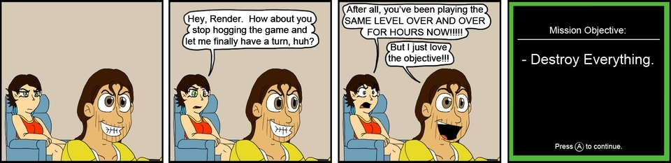 536 - Two kids and a game console