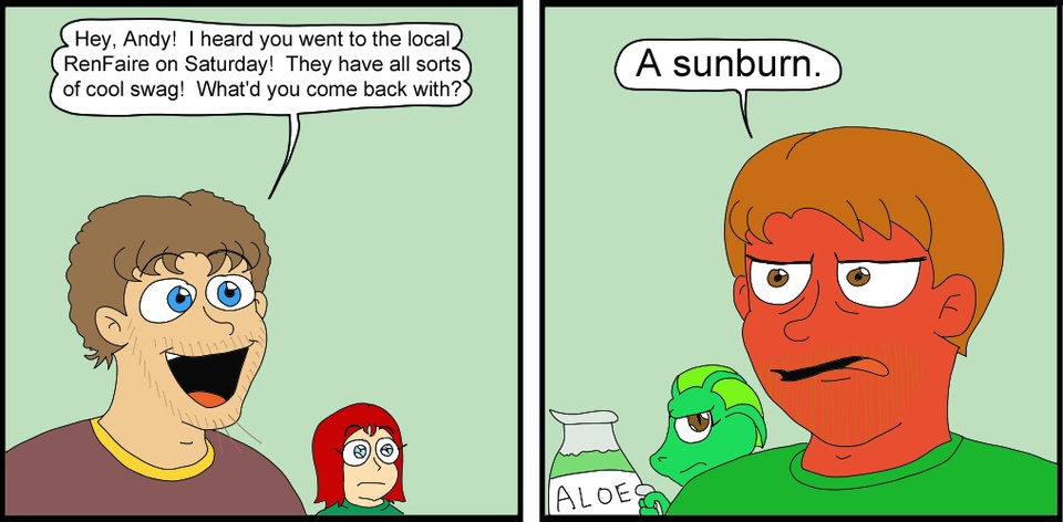 A sunburn