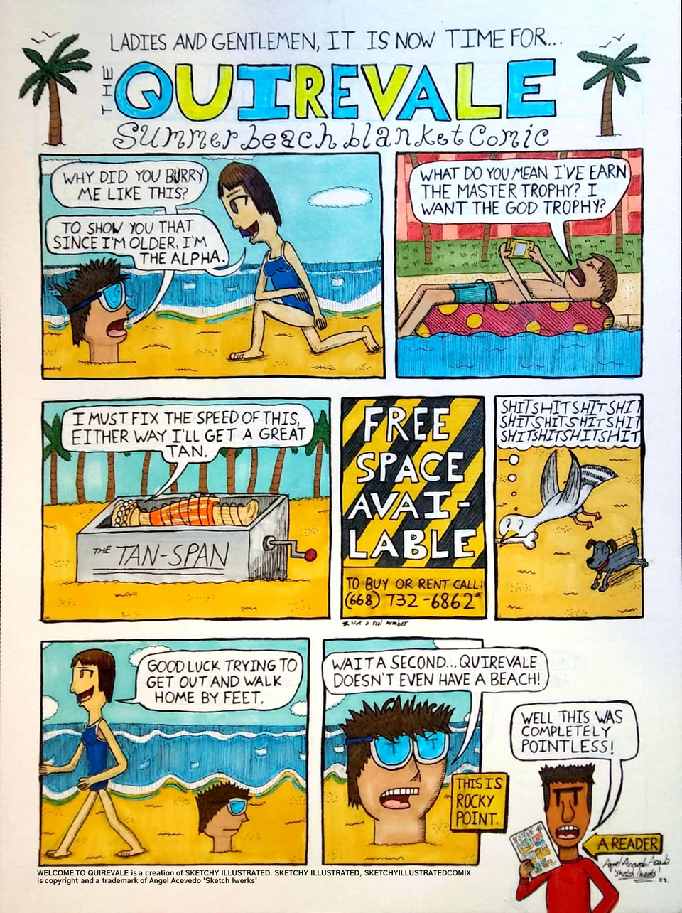 The 'Welcome to Quirevale' Summer Beach Blanket Comic