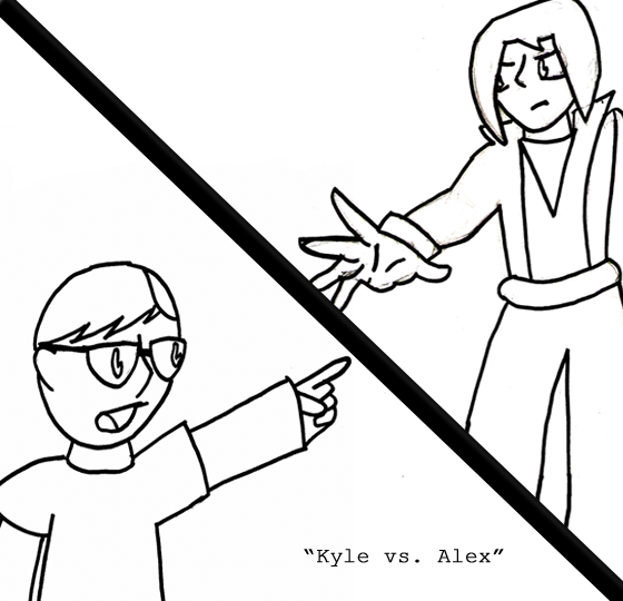 Mystery Update: Kyle vs. Alex sketch