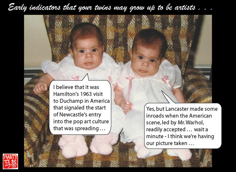 And you thought those ditzy tv twins were precocious...