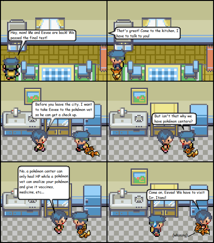 Comic 29- Going to the pokÃ©mon vet 