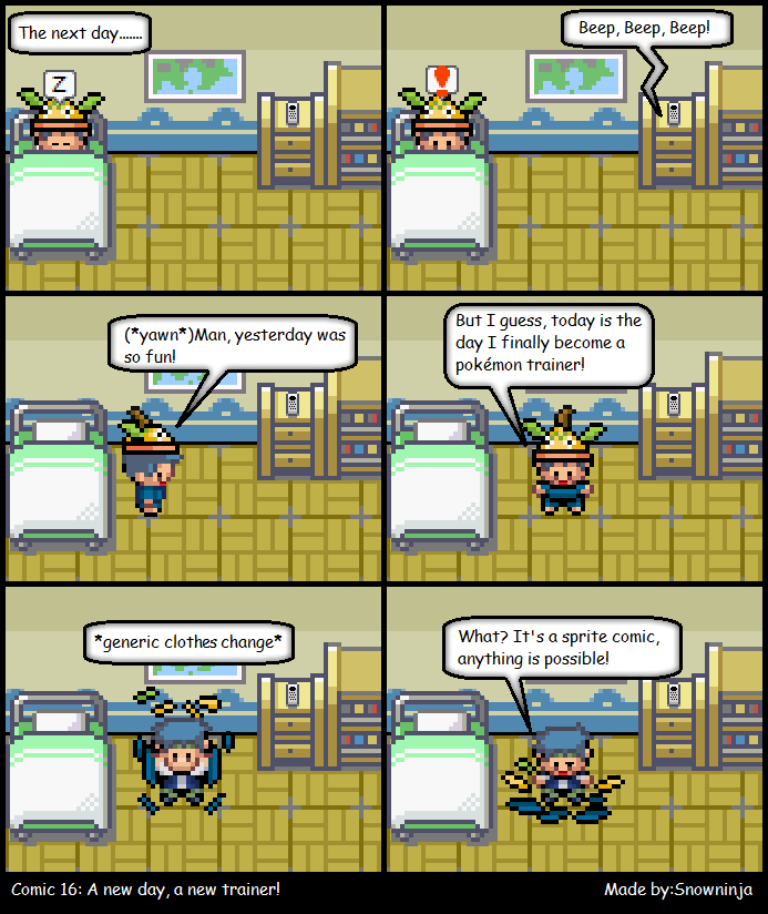 Comic 16-A new day, a new trainer! 