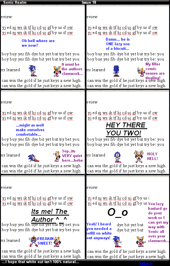 Sonic Realm issue 18 (Read the last panel from right to left)