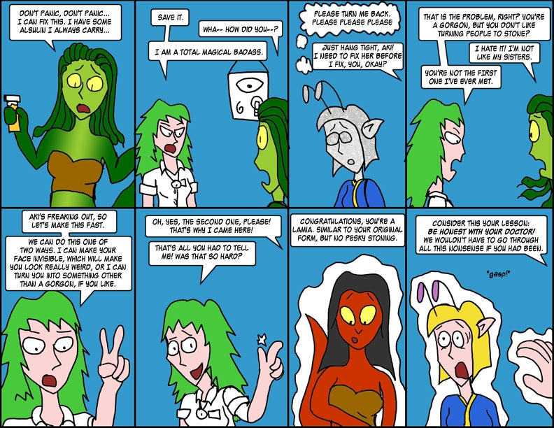 Ch 4, Page 23, Gorgon into Lamia