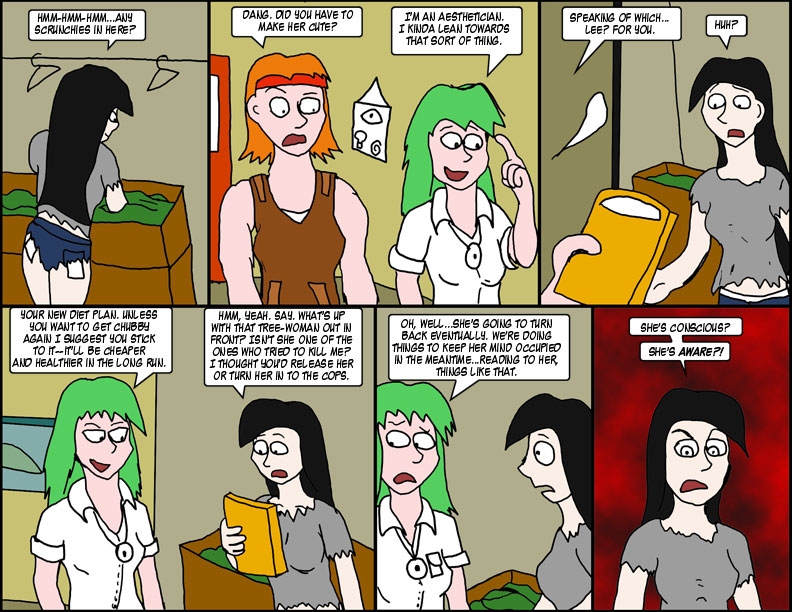 Ch 13, Page 11, "She's aware?!"