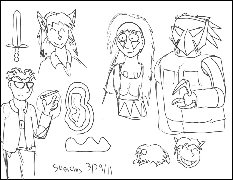 FILLER: Random sketches, March 30, 2011