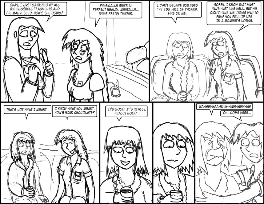 Rough Ch 13, Page 36, Here comes the flood...