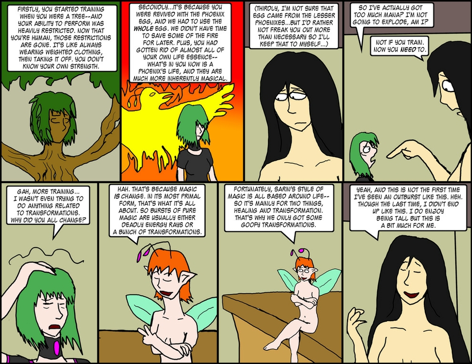 Ch 16, Pg 11, "Fortunately, we only got some goofy transformations."