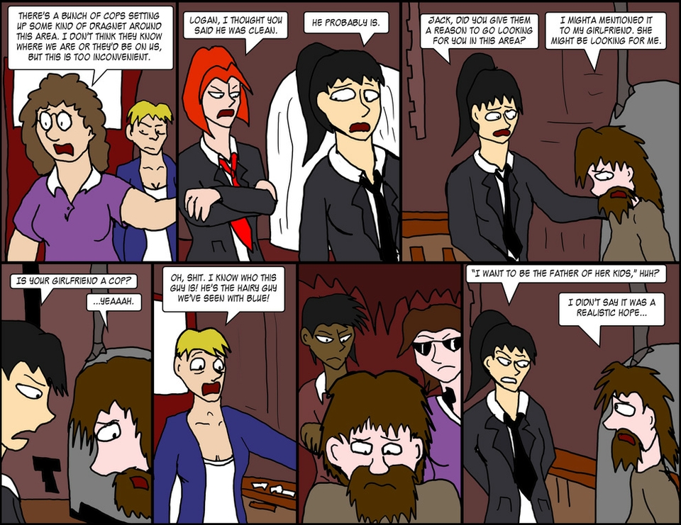 Ch 17, Pg 23, "Father of her kids, huh?"