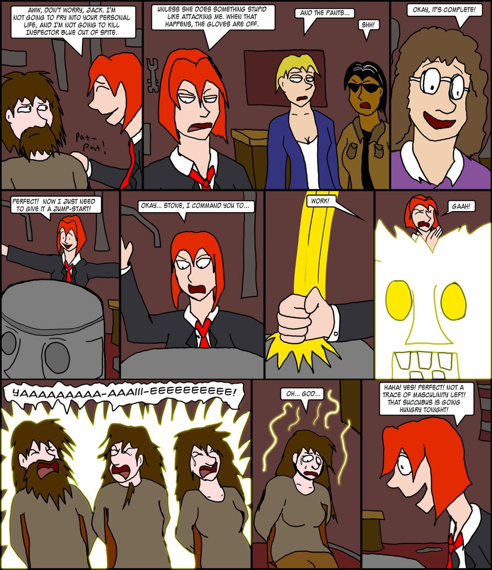 Ch 17, Pg 25, Jack gets Zapped