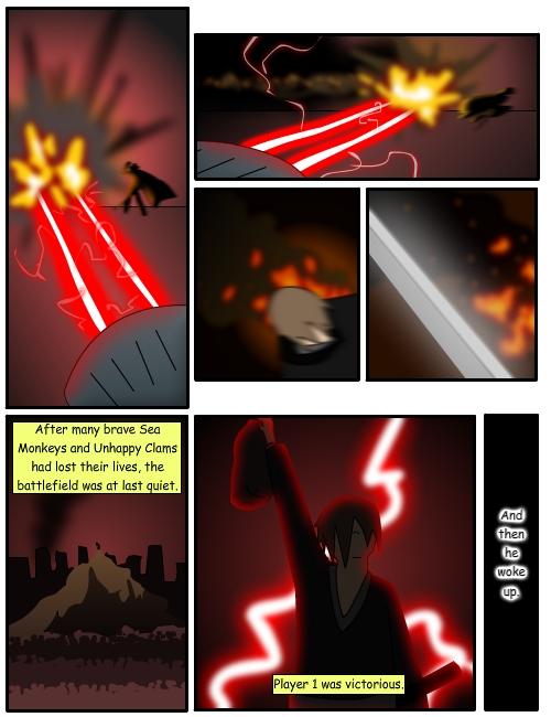 Page Seven: This page has LAZERS