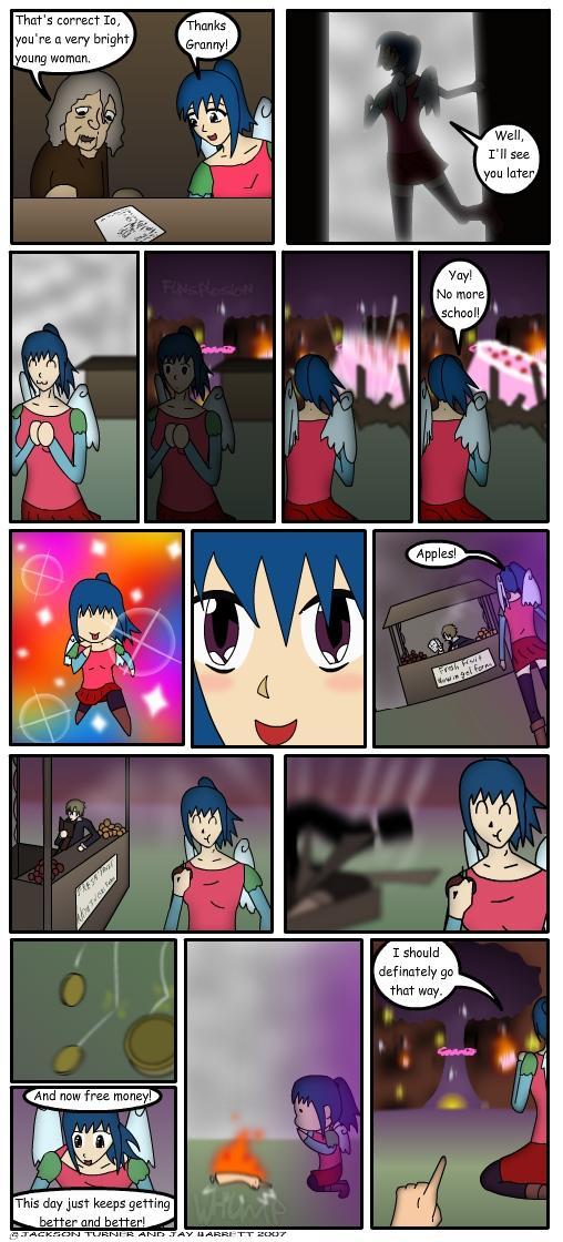 Page 38: IO, the hideous new girl.