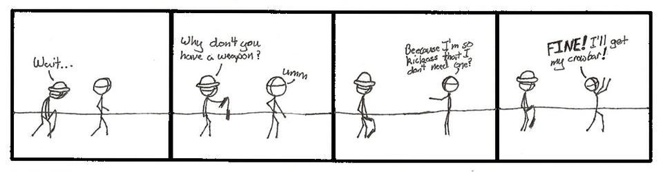 He know's kung fu... not really