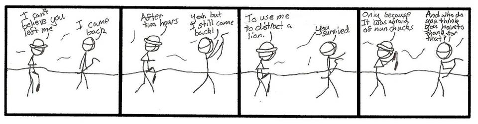 The lion, The dick, and The nunchucks