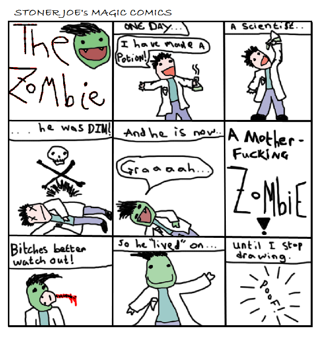 Stoner Joe's Magic Comics:- The Zombie!