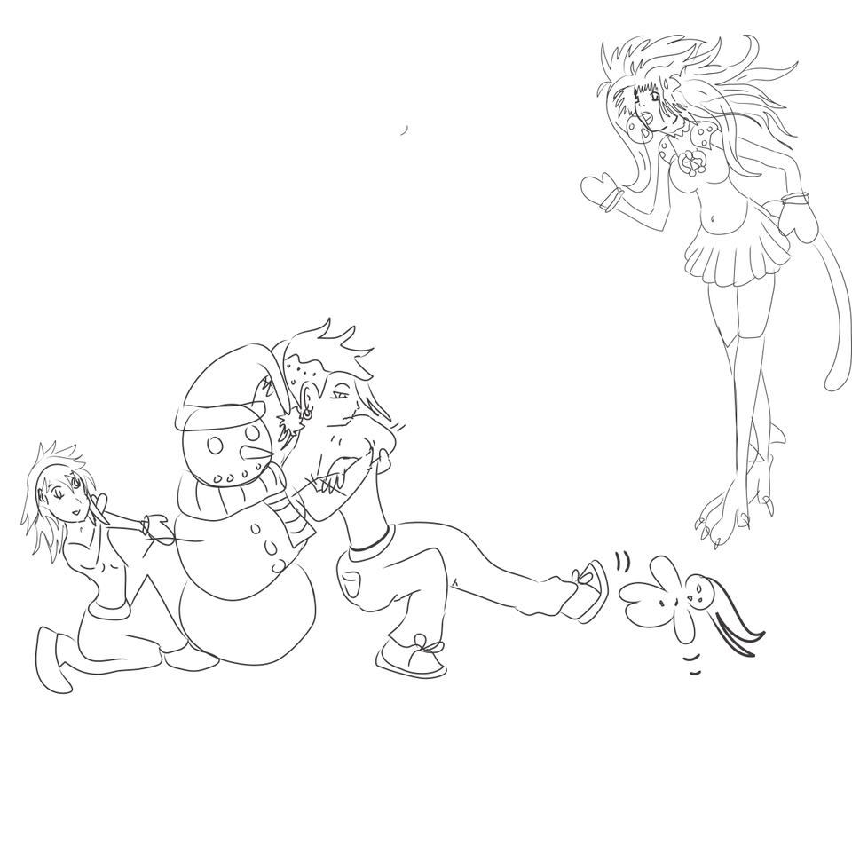 Snowy days with imaginary