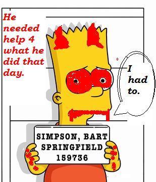 Bart doing time.