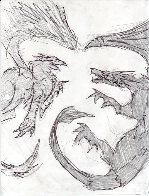 Dragon and Griffin