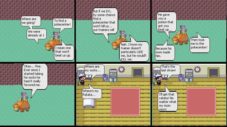 To find a Pokecenter (Comic 7)