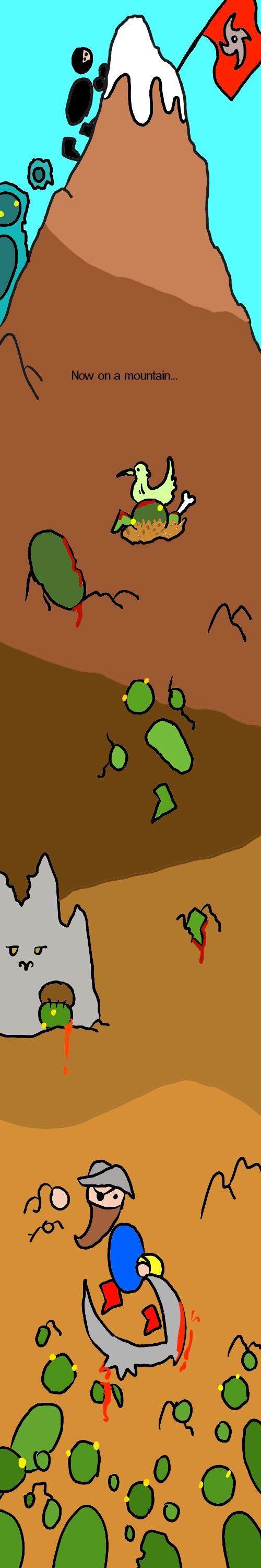 Zombies on a mountain