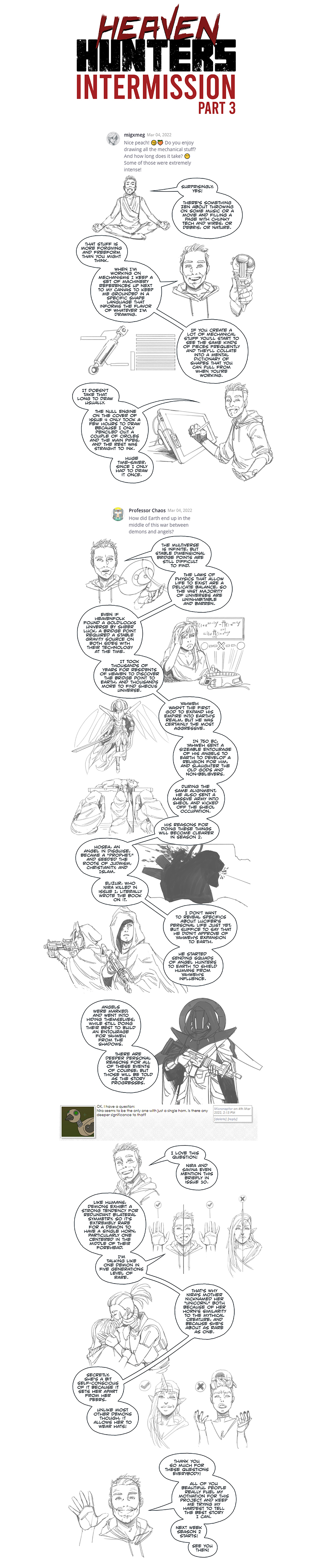 Heaven Hunters Intermission Part 2 - Q and A