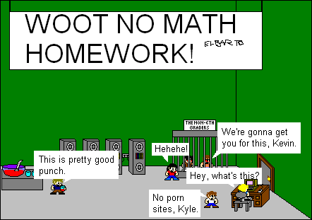 No math homework!