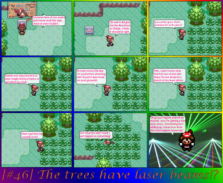 [#046] The trees have laser beams!?