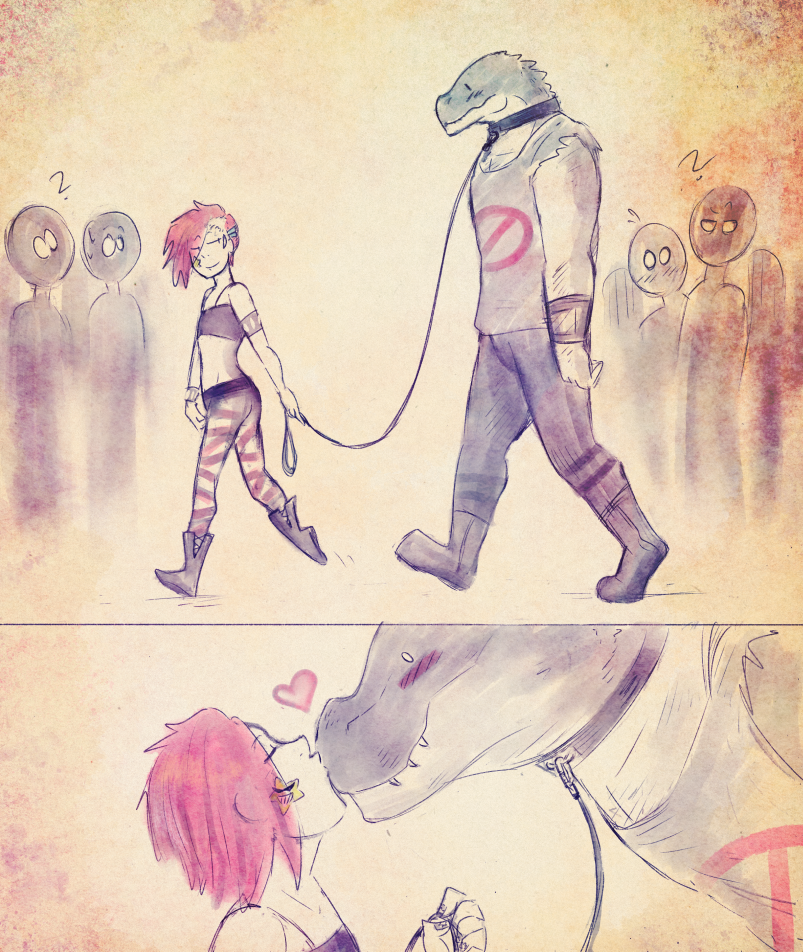 Bonus: Croc on a leash