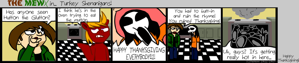 TheMewx Comic #46 'Turkey Shenanigans'!