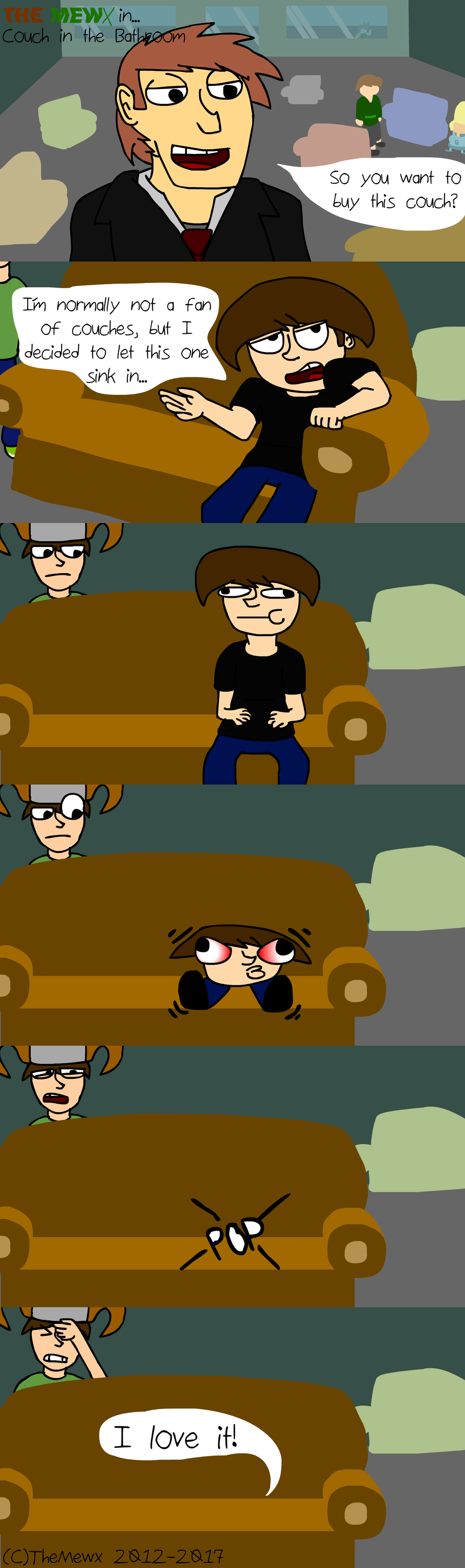 TheMewx Comic #35 'Couch in the Bathroom'!