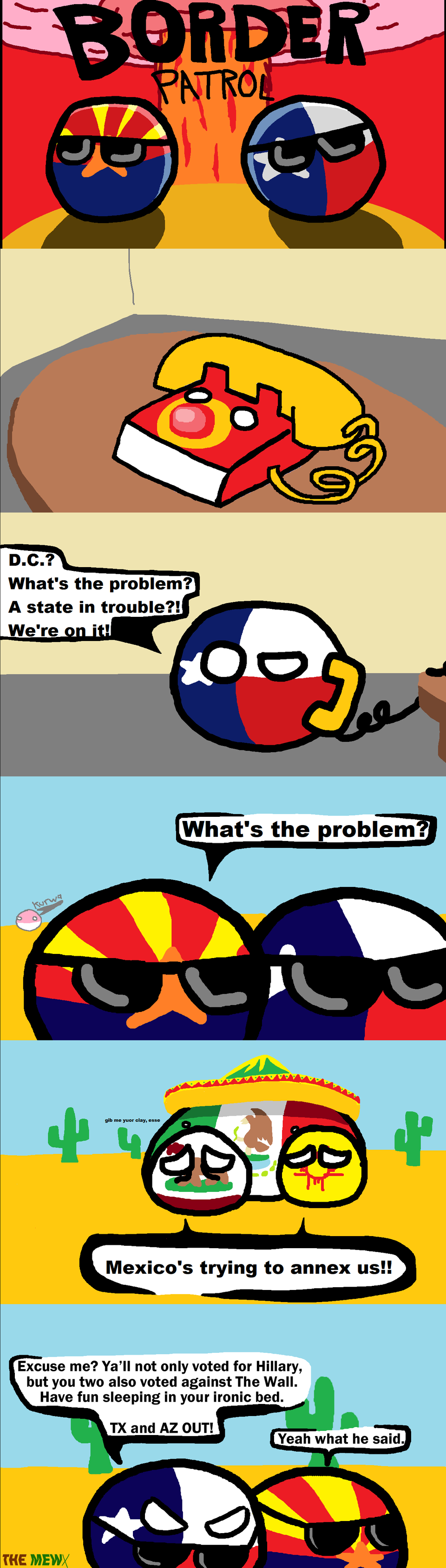 Countryball Comic #6 - Border Patrol 1