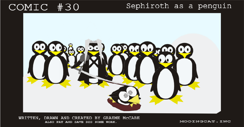 Comic #30 Sephiroth as a penguin