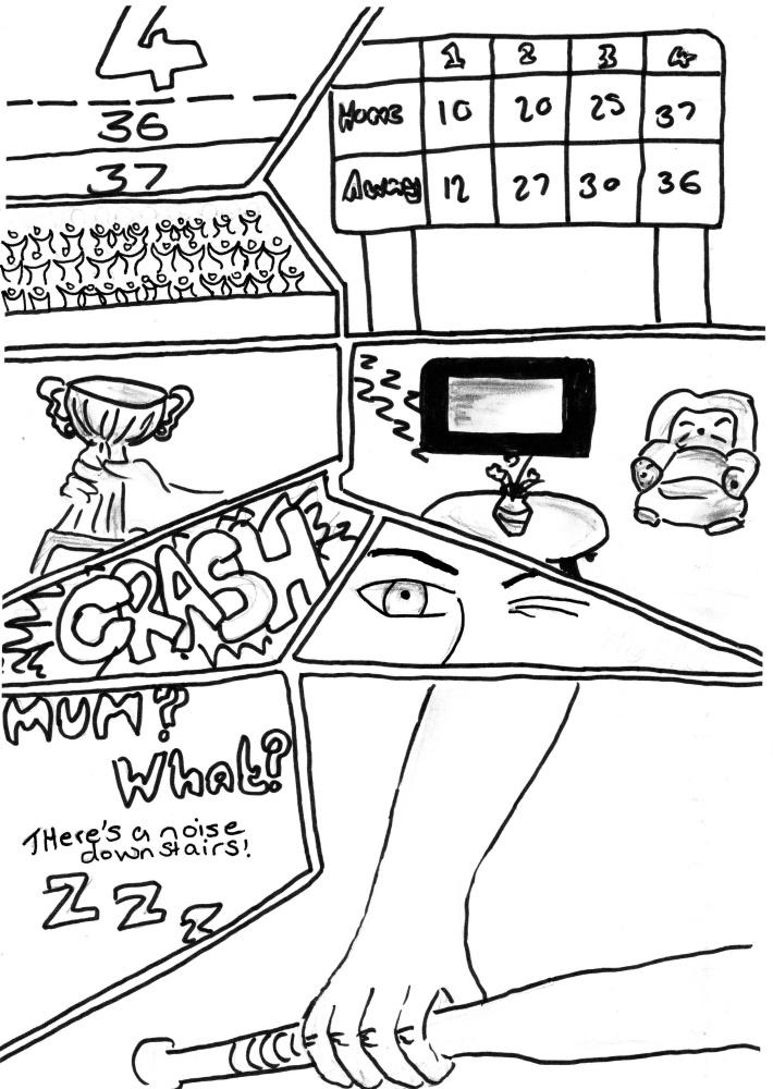 The sound downstairs