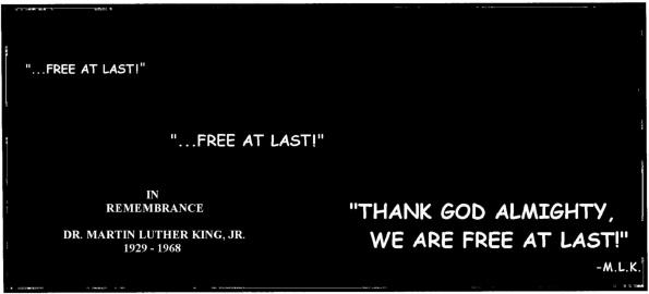 Company Man Classic: Payin' our respects to M.L.K.