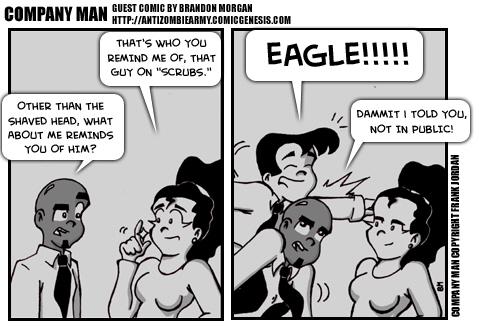Company Man #708 Guest strip by Brandon Morgan of Anti-Zombie Army!