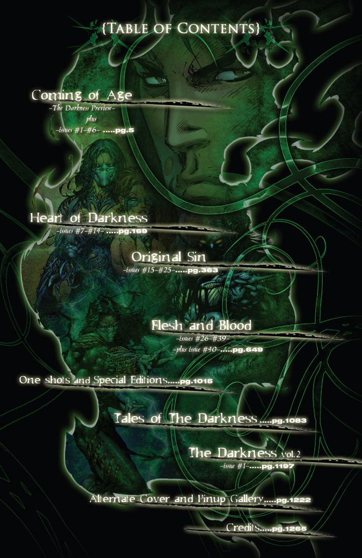 Darkness Compendium - Table of Contents