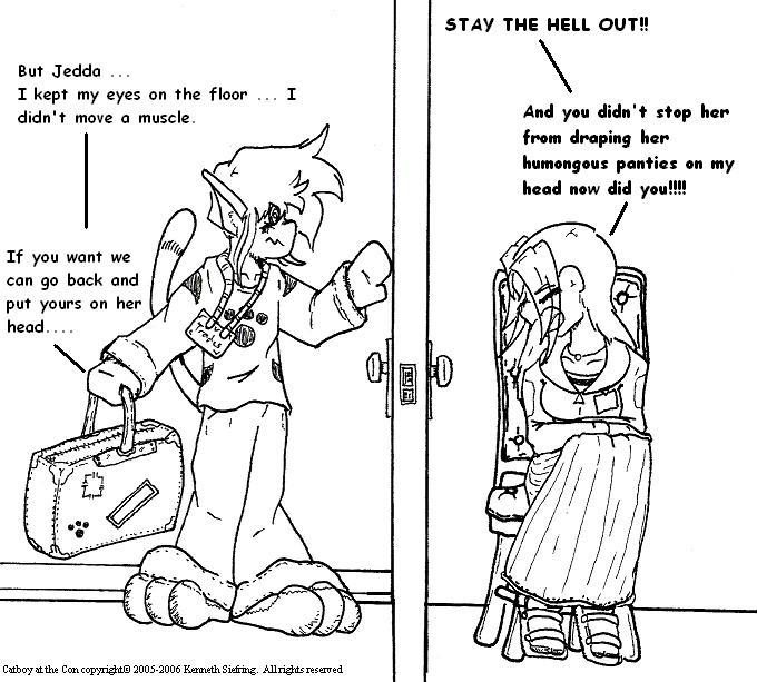 Why you should not take your girlfriend with you to a convention...