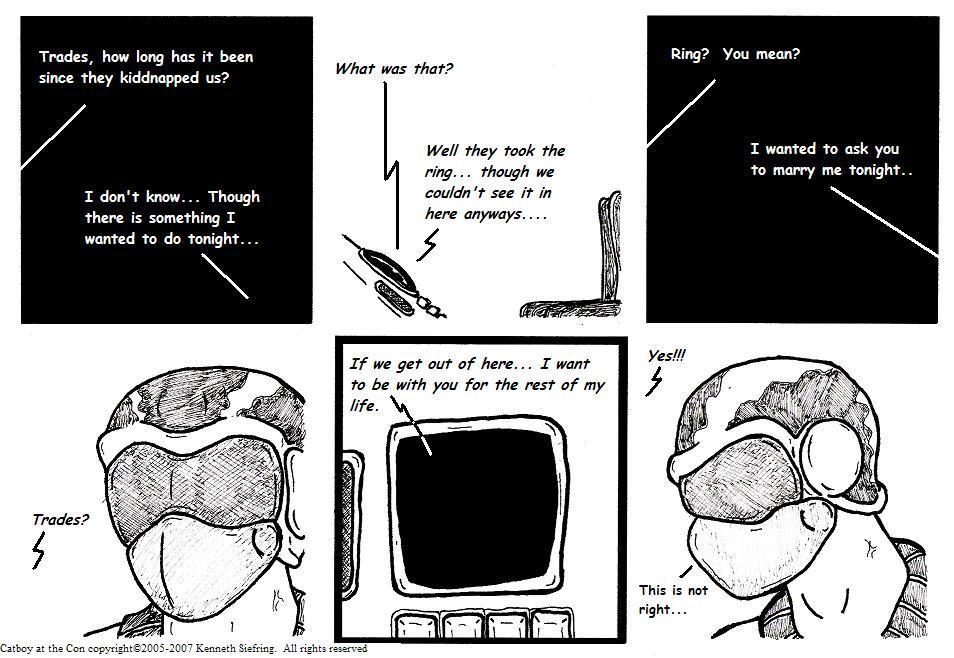 Overhearing the lovebirds...