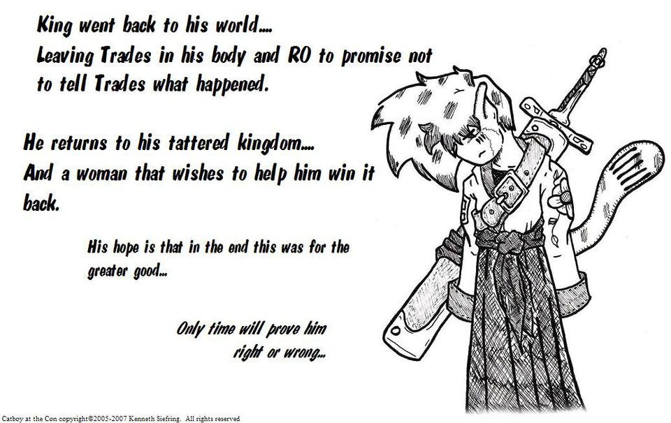 And so the King departs......